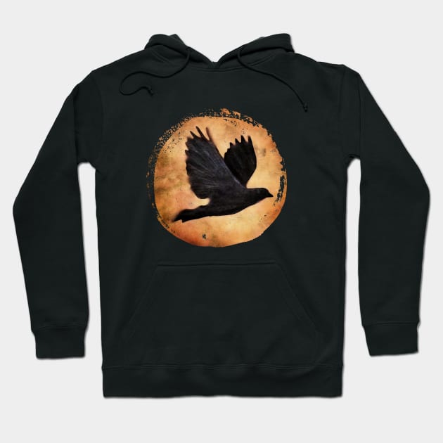 crow/raven in flight... soar Hoodie by directdesign